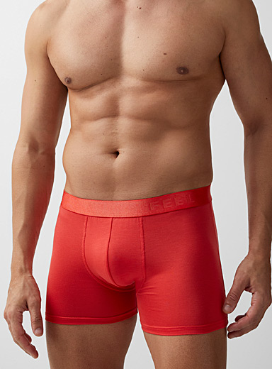 Le 31 Cherry Red Tone-on-tone Feel Lyocell boxer brief for men