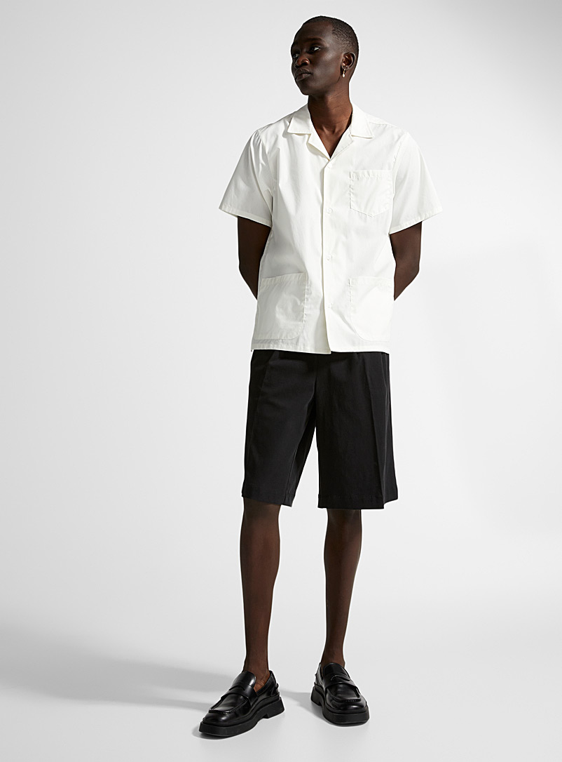 Bather: La chemise cabana blanc crème Blanc pour homme