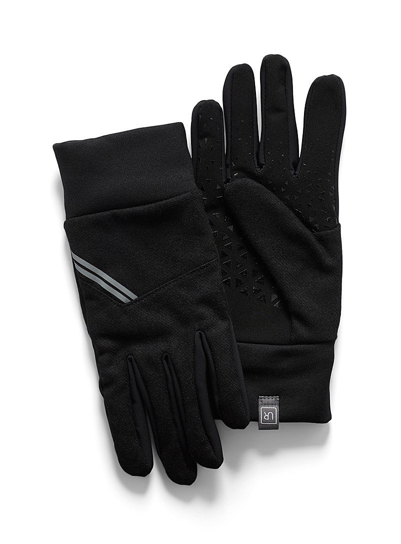 UR Powered: Le gant utilitaire fin tricot Noir pour homme
