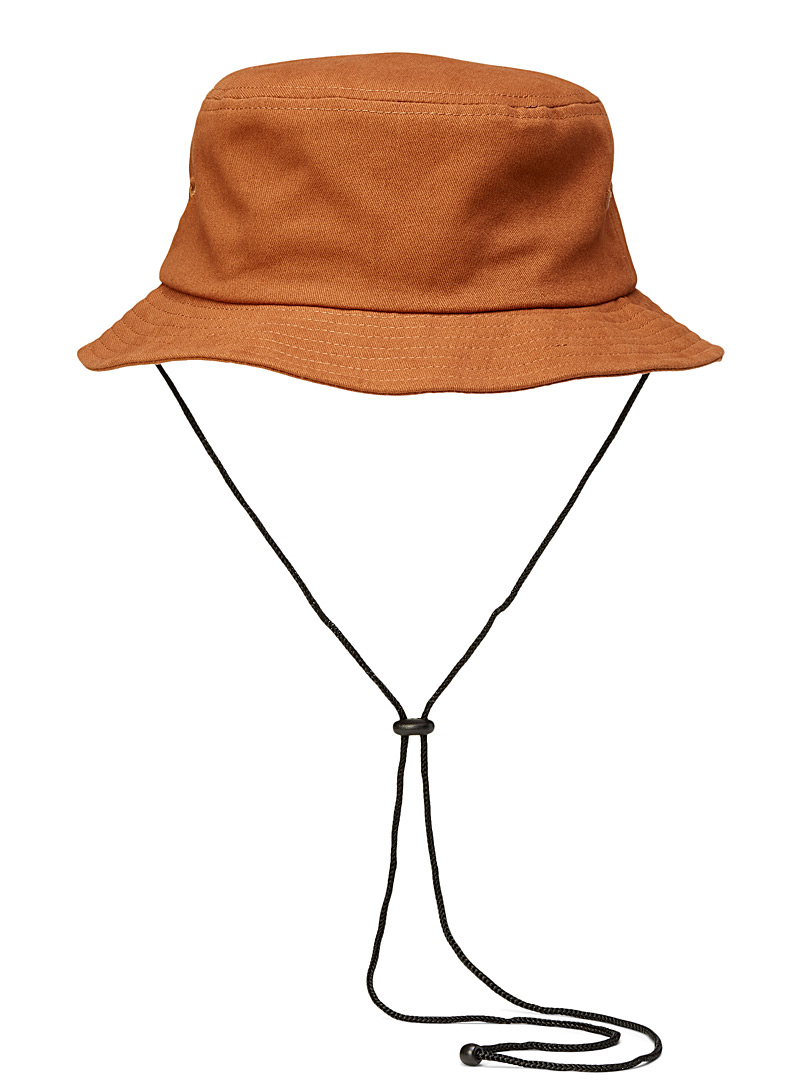 Le 31 Amber Bronze Minimalist bucket hat for men