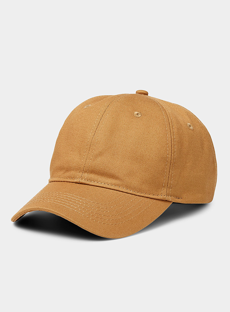 Le 31 Brown Essential solid cap for men
