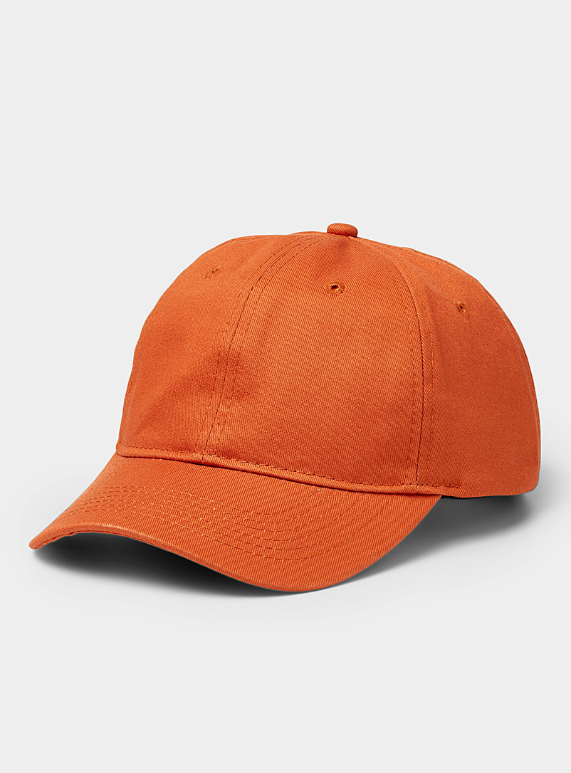 Le 31 Dark Orange Essential solid cap for men