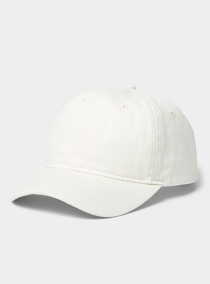 Le 31 White Solid baseball cap for men