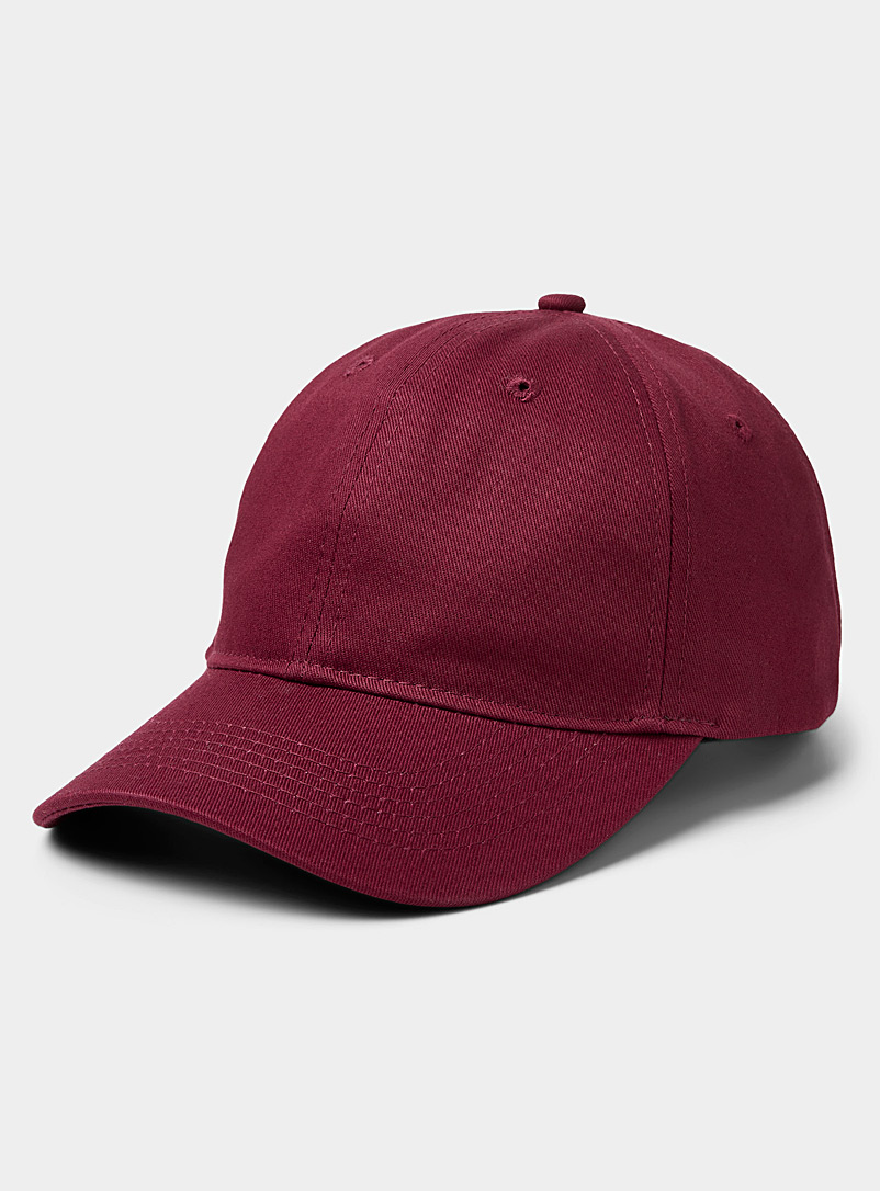 Le 31 Medium Crimson Solid baseball cap for men