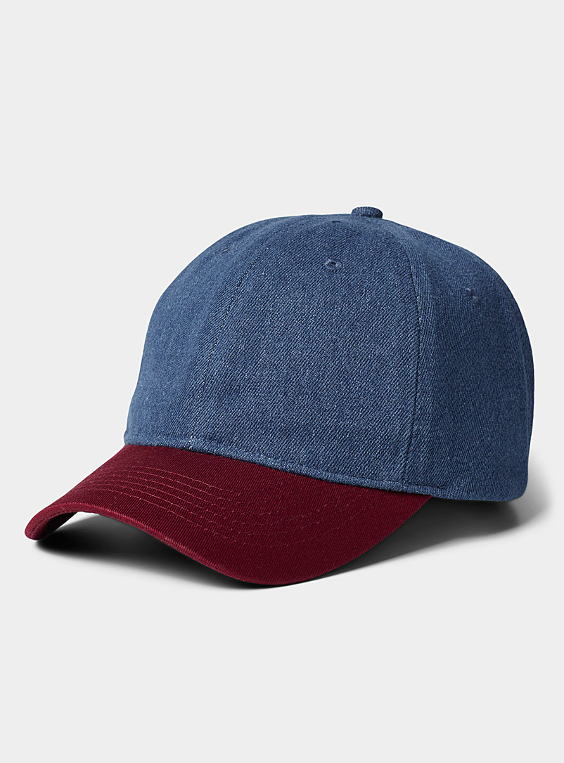 Le 31 Patterned Blue Two-tone dad cap for men
