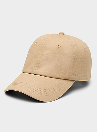 Le 31: La casquette dad coton bio Brun clair pour homme