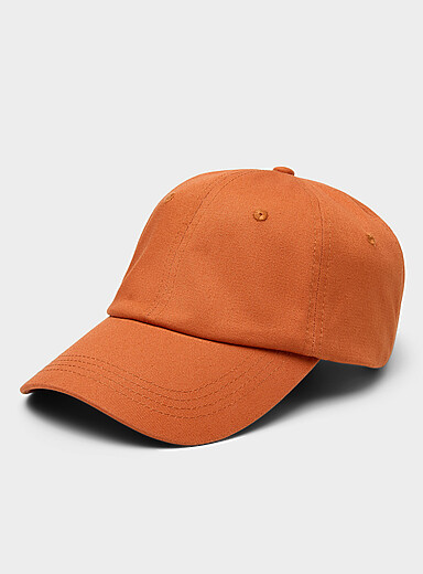 Le 31: La casquette dad coton bio Orange br&ucirc;l&eacute; - Brique pour homme