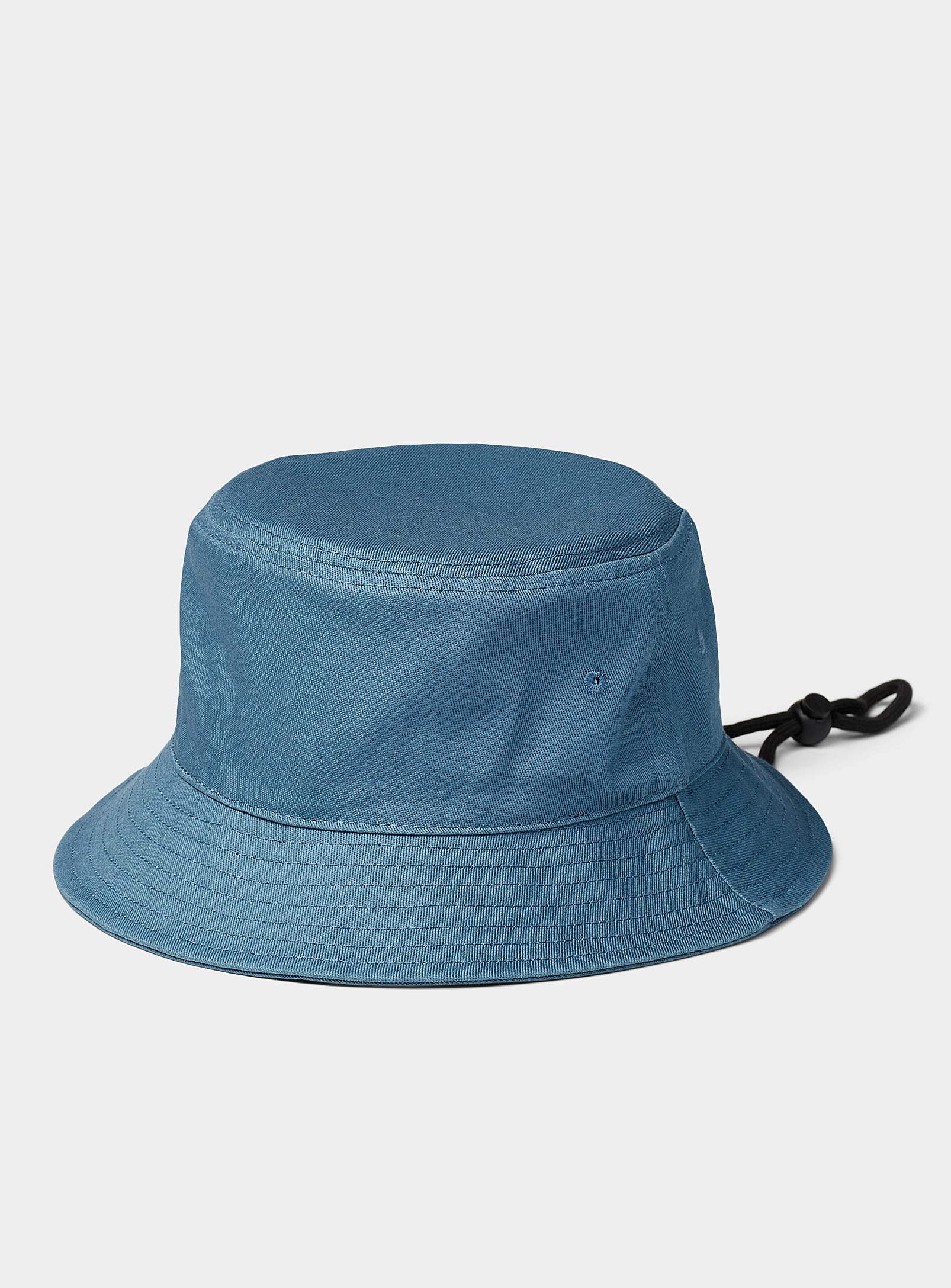 Le 31 Solid Cotton Bucket Hat In Blue
