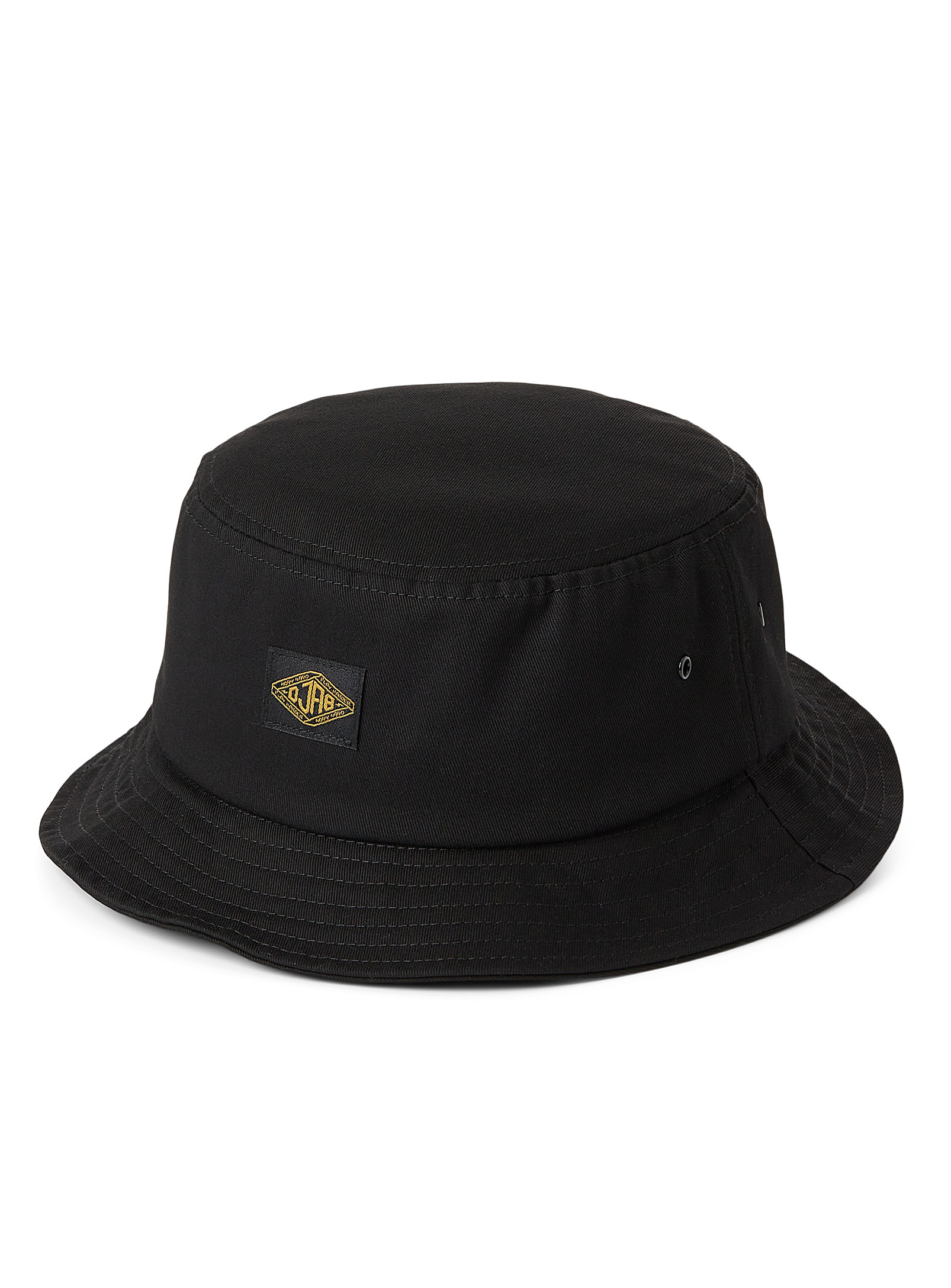 Djab Logo Emblem Bucket Hat In Black