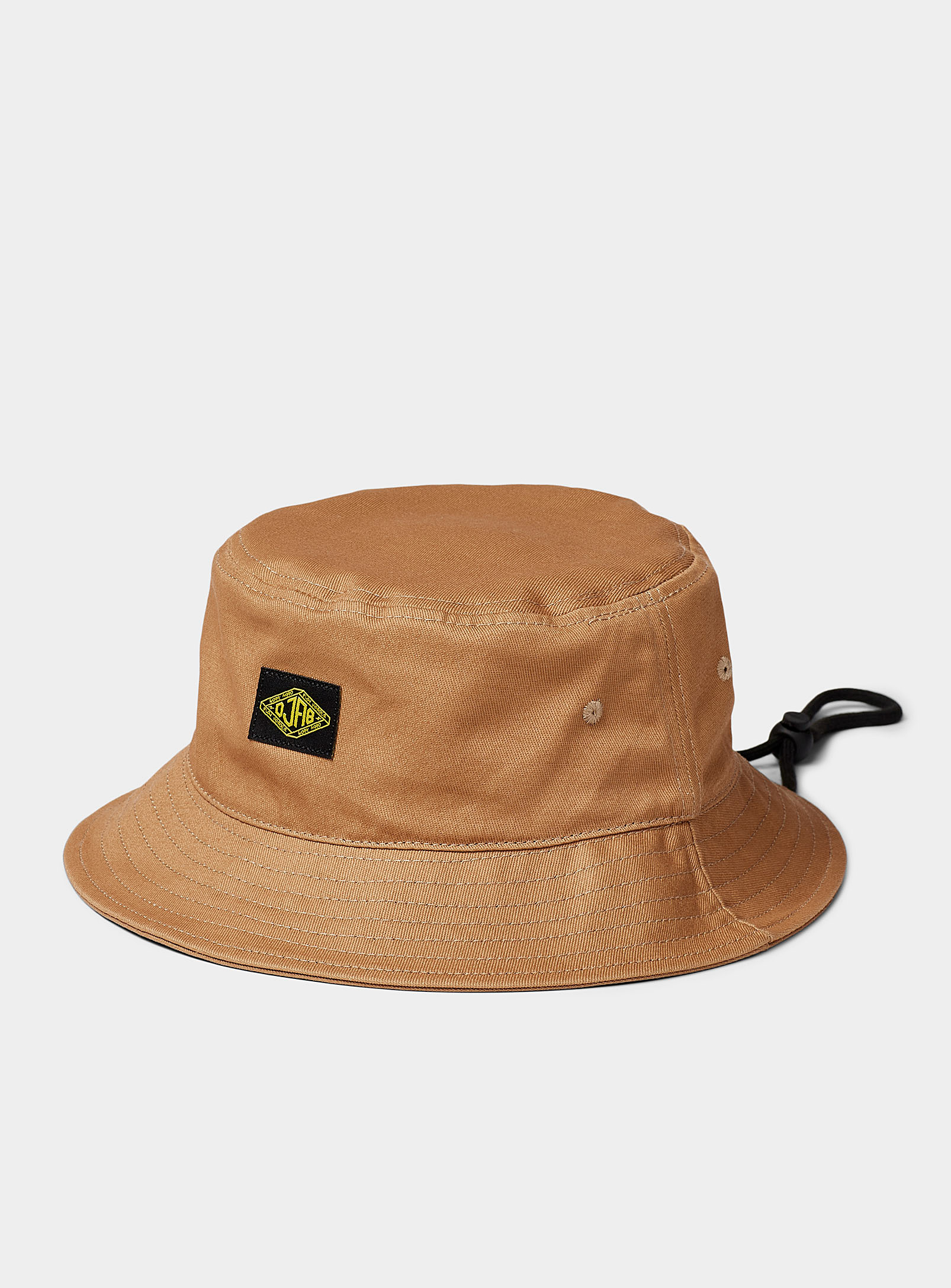 Djab Logo Emblem Bucket Hat In Ochre Yellow