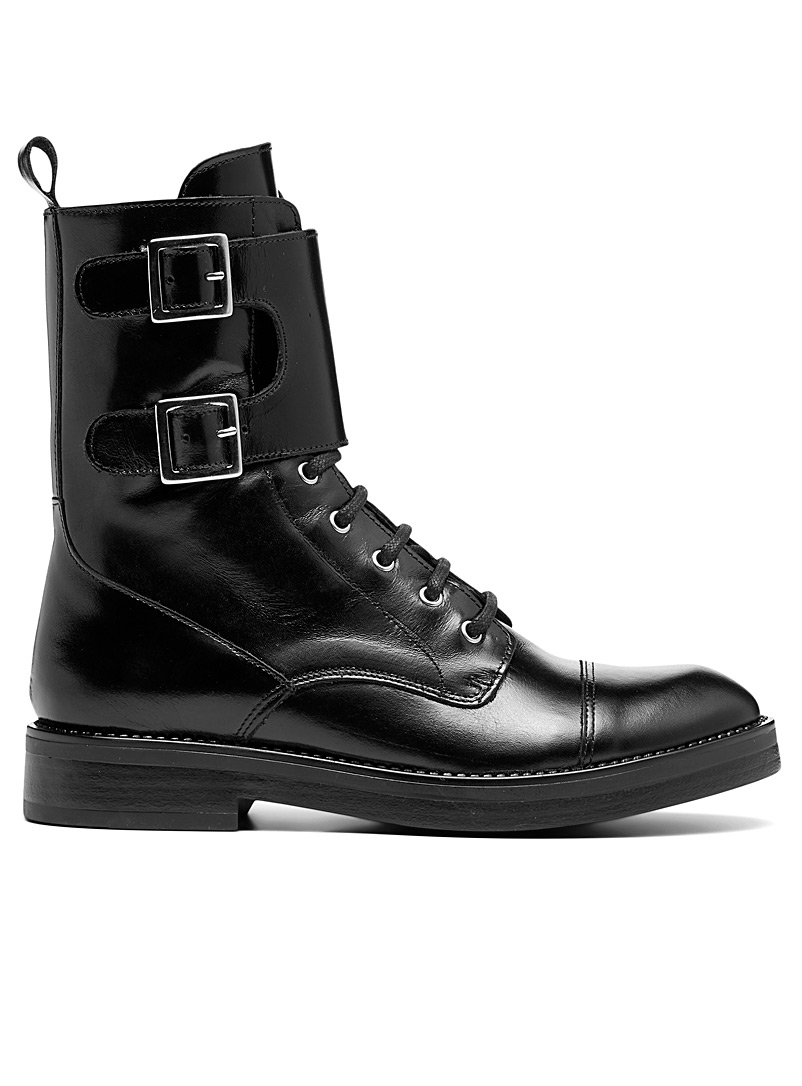 Jonak Black Adonis lace-up boots for women