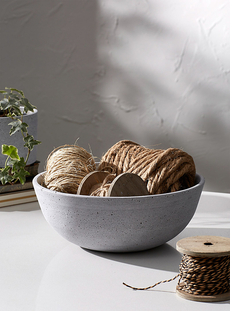 Simons Maison Light Grey Faux-stone decorative bowl