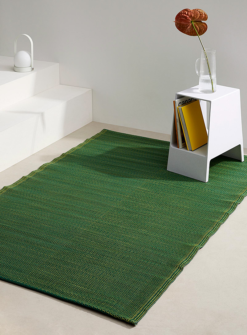 Simons Maison: Le tapis d'extérieur chiné 120 x 180 cm Vert à motifs