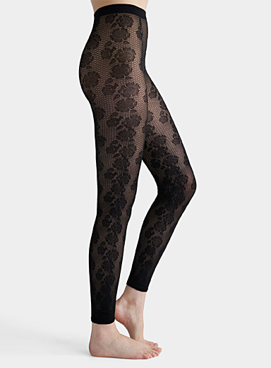 Black Sheer Look Tights With Fluffy Lining - Warm Winter Goth Tights – Rags  n Rituals