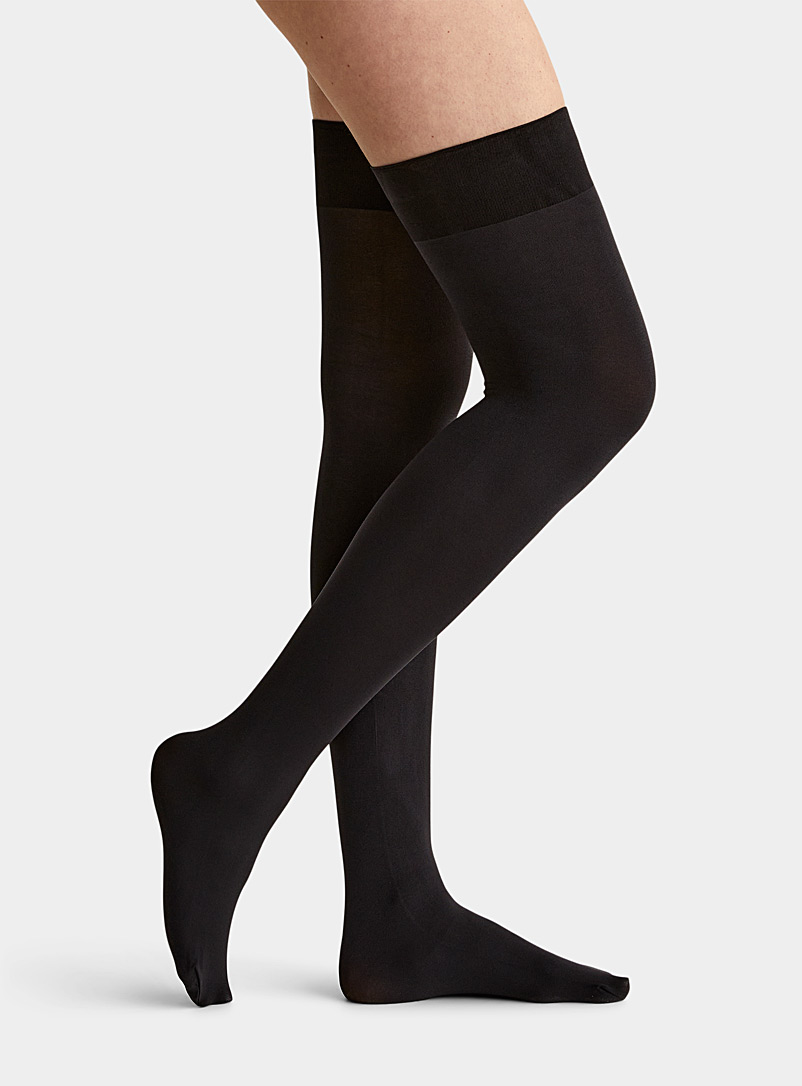 Reggicalze (Hold-Ups) Pretty Polly 80 Denari – Nero, Taglia Unica, 1 Paio - Foto 4