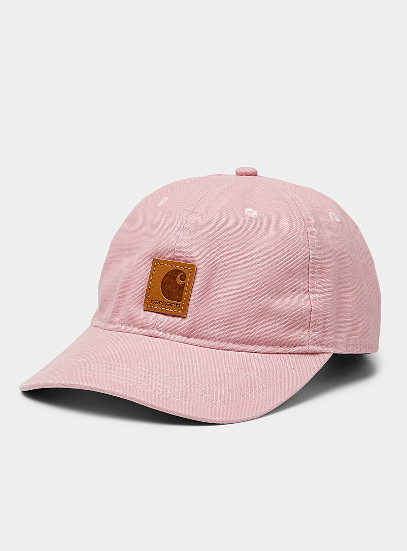 Carhartt Dusky Pink Washed cotton baseball cap for women