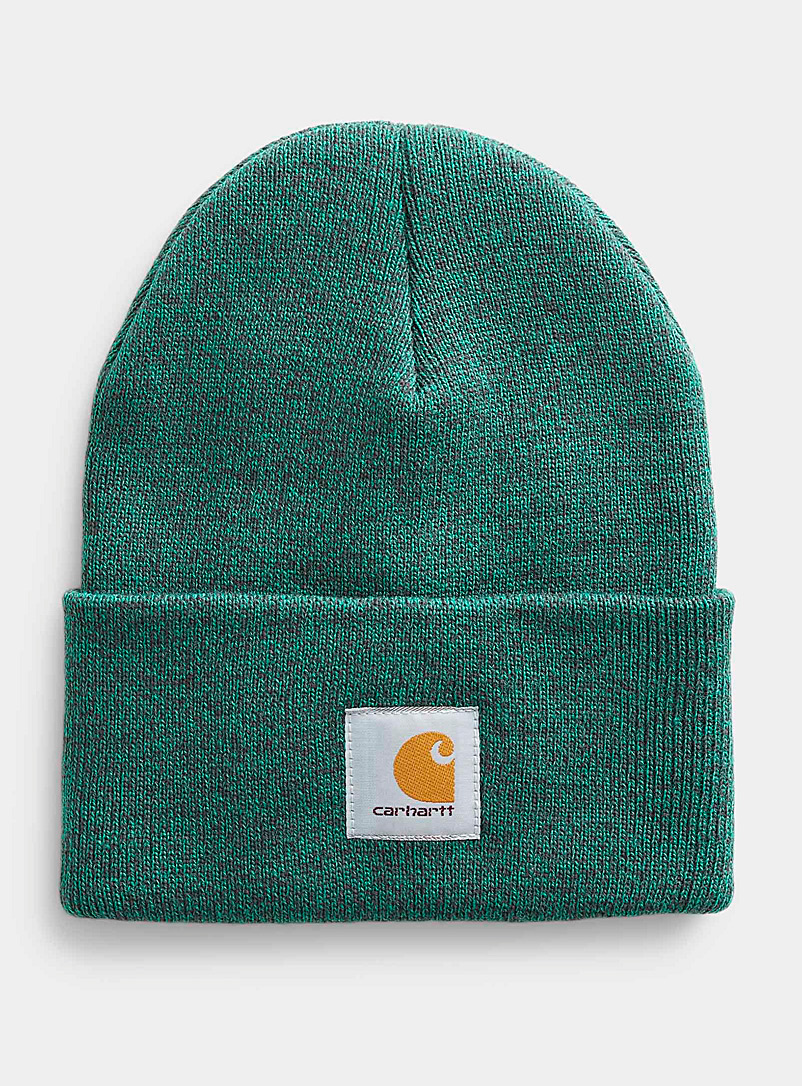 Carhartt Mossy Green Workwear cuff tuque for men