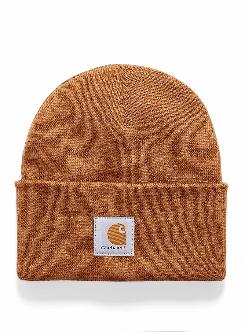 Carhartt Brown Ribbed worker tuque for women