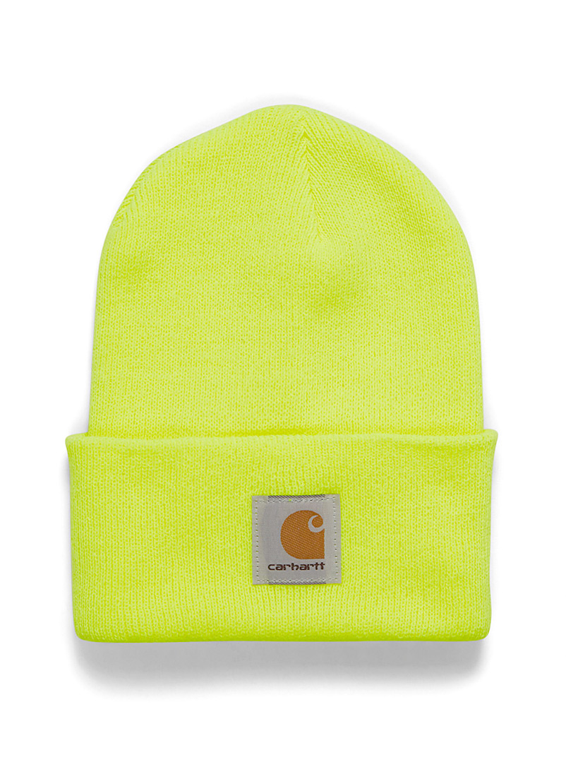 Carhartt Golden Yellow Ribbed worker tuque for women