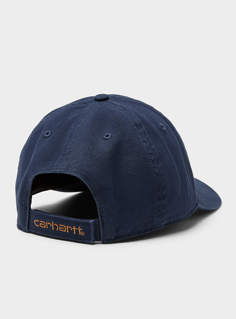 Carhartt: La casquette dad &eacute;cusson logo Vert fonc&eacute; - Mousse pour femme