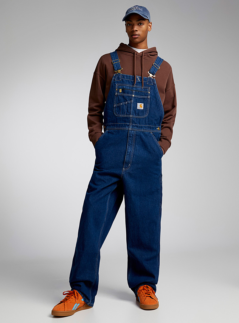 Carhartt: La salopette travailleur en jean Coupe ample Bleu pour homme