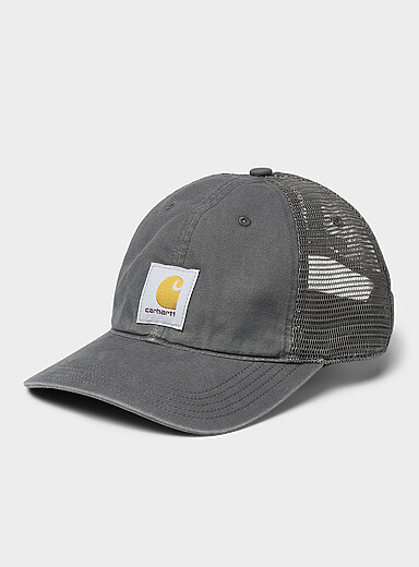 Carhartt: La casquette dad camionneur &eacute;cusson Gris pour homme