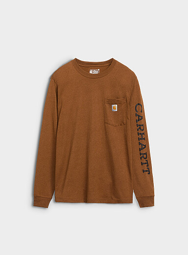 Carhartt Brown Wild duck print T-shirt for men