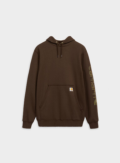 Carhartt: Le kangourou signature camouflage Brun pour homme