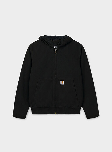 Carhartt Black Workwear hooded jacket for men
