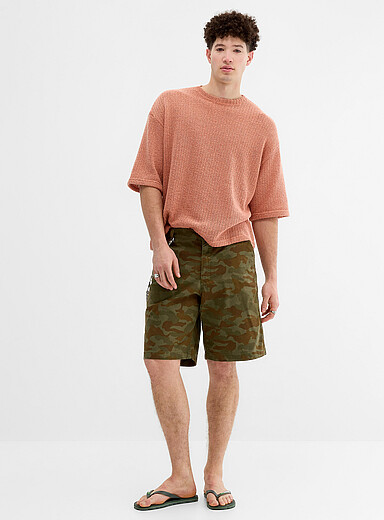 Le bermuda travailleur camouflage <b>Coupe relaxe</b>