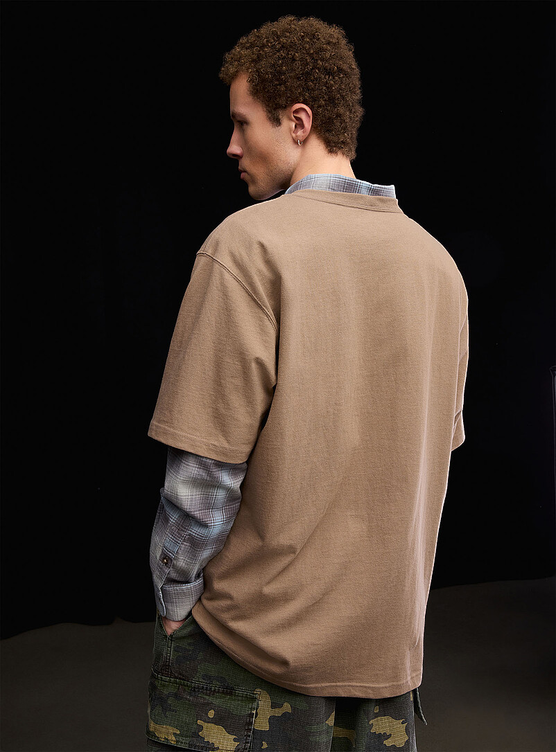 Carhartt: Le t-shirt &agrave; pochette logo Noir pour homme