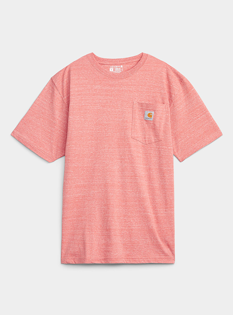 Carhartt: Le t-shirt workwear à pochette Rose pour homme