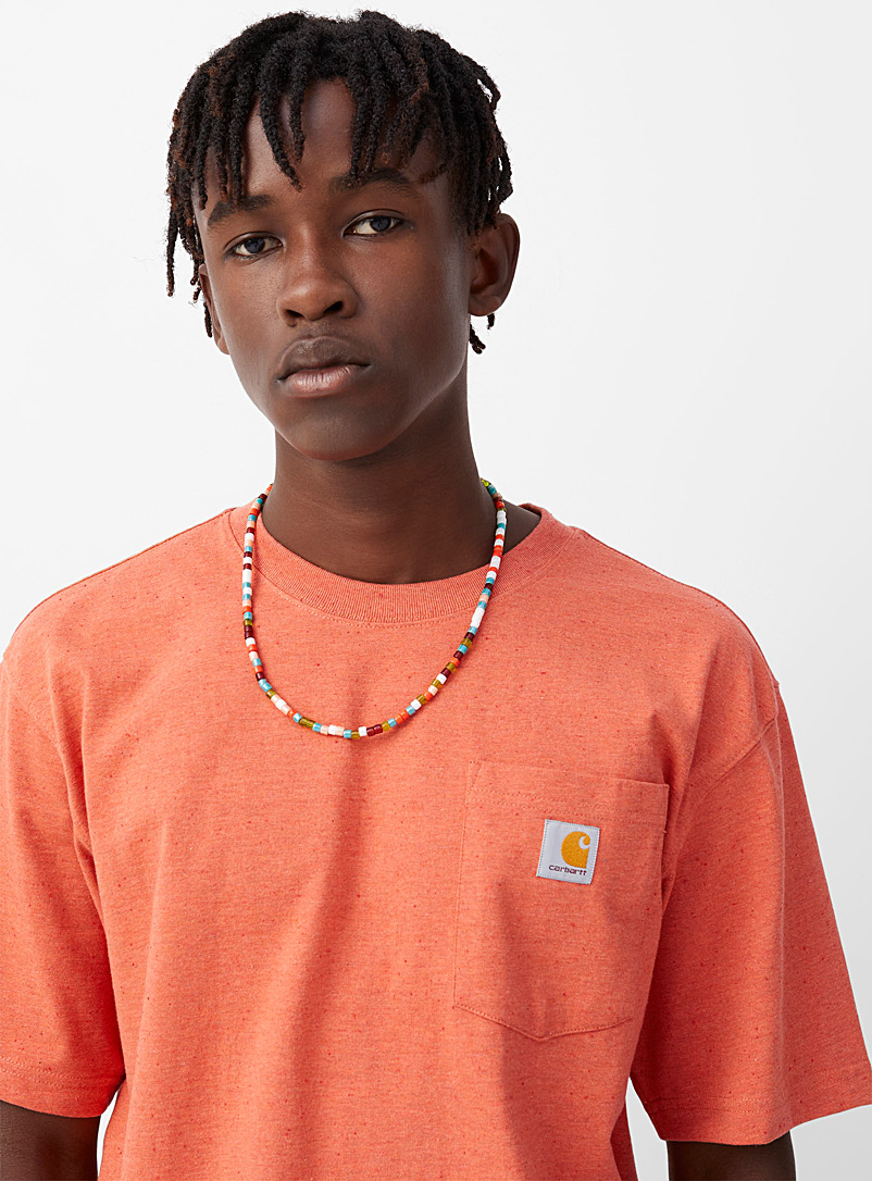 Carhartt: Le t-shirt workwear à pochette Orange foncé pour homme