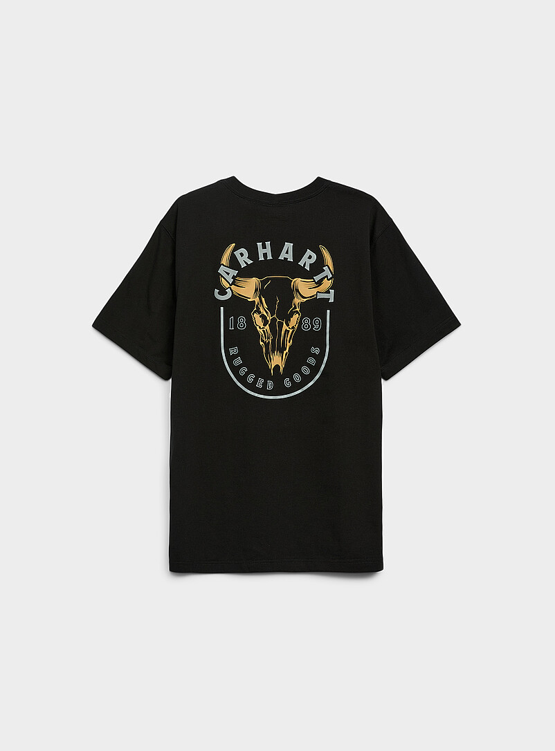 Carhartt: Le t-shirt &agrave; pochette Rugged Goods Noir pour homme