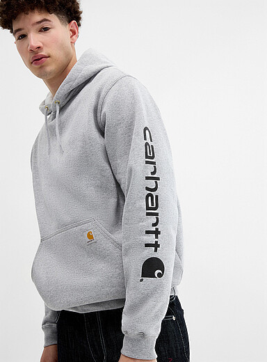 Sleeve print hoodie
