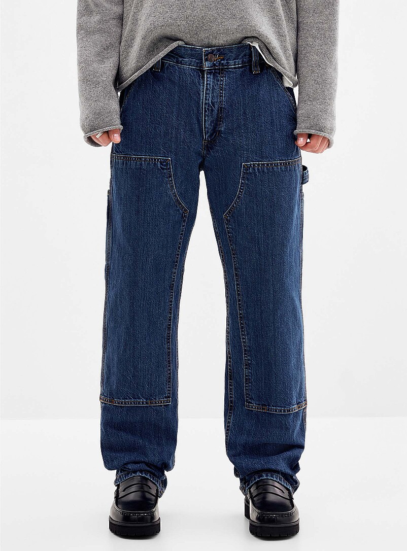 Dungaree double-knee work jean Loose fit product image 2