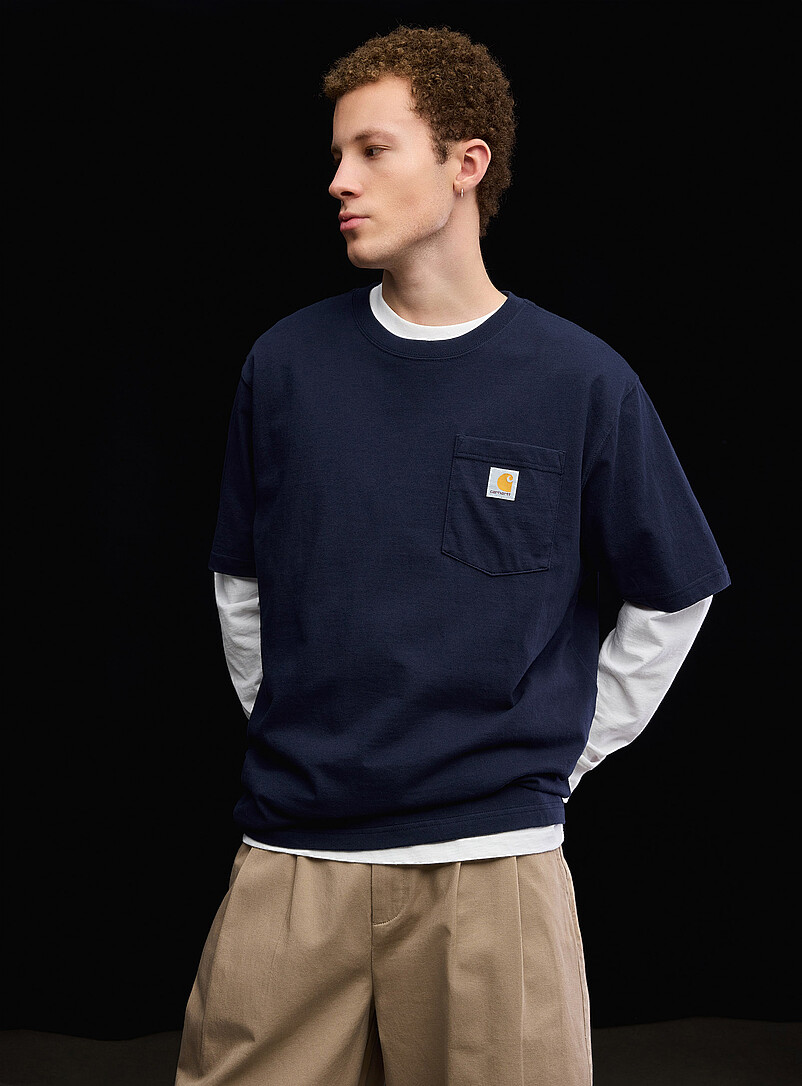Logo pocket T-shirt product image (primary)