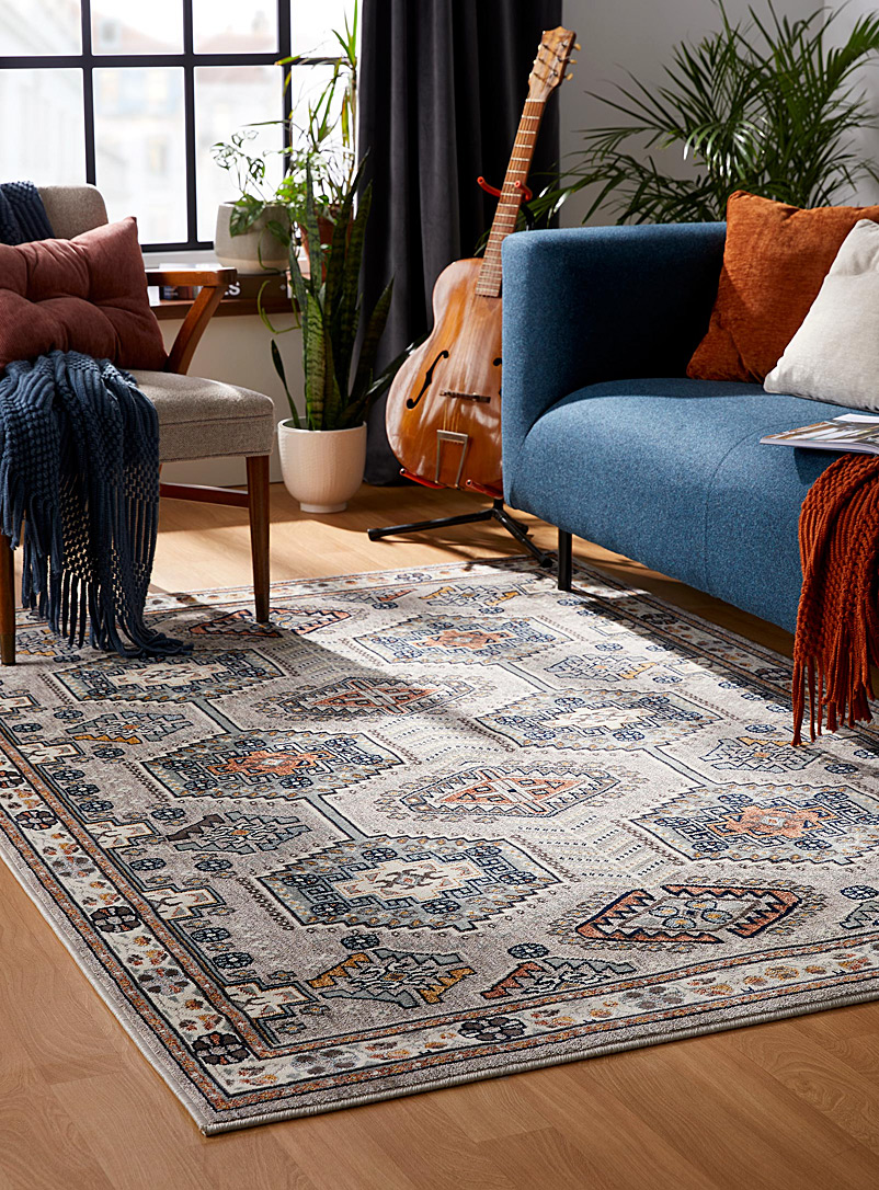 Simons Maison Patterned Ecru Persian medallion rug See available sizes