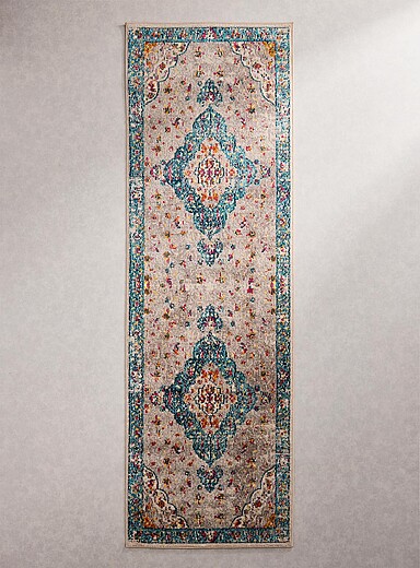 Simons Maison Assorted Flowers and ornaments hallway rug 80 x 250 cm