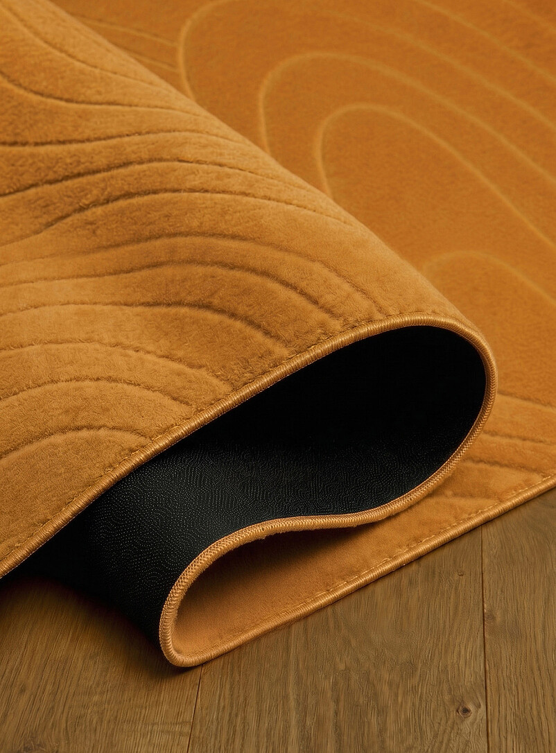 Simons Maison: Le tapis moderne m&eacute;andres creus&eacute;es Somos Lavable &agrave; la machine Voir nos formats offerts Ivoire - Beige cr&egrave;me