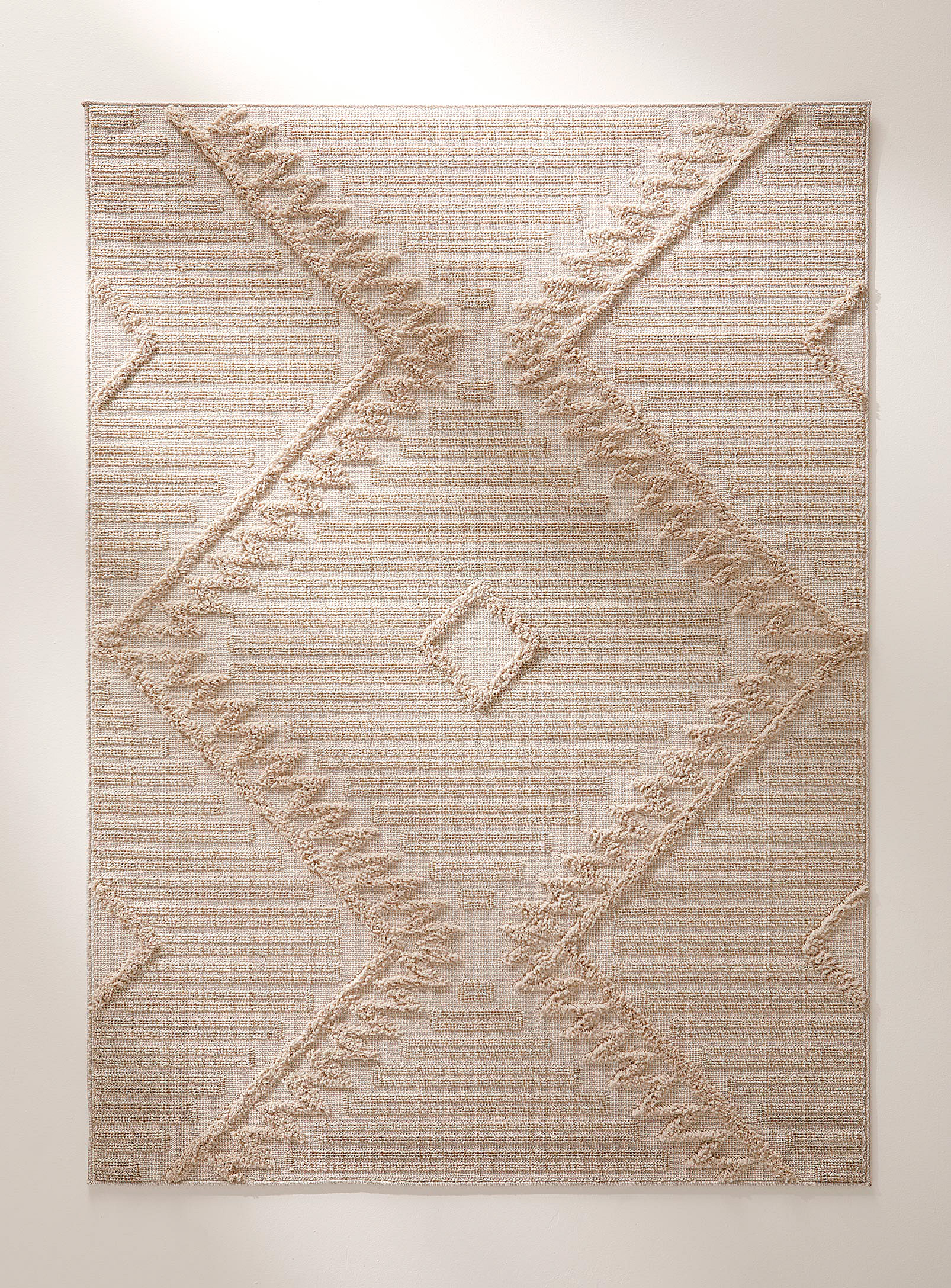 Simons Maison Tufted Geometry Rug See Available Sizes In Cream Beige