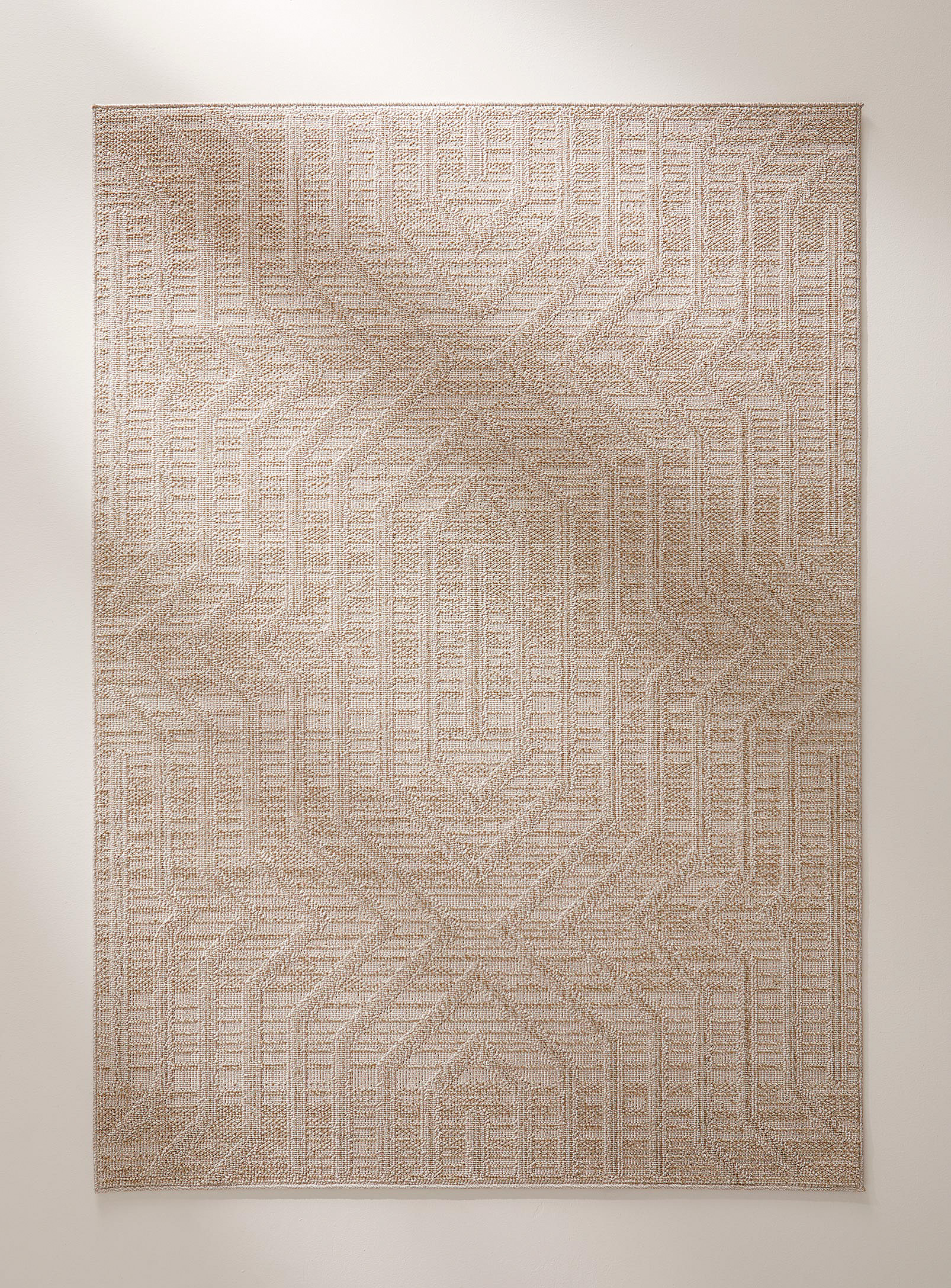 Simons Maison Hypnotic Geometry Rug See Available Sizes In Cream Beige