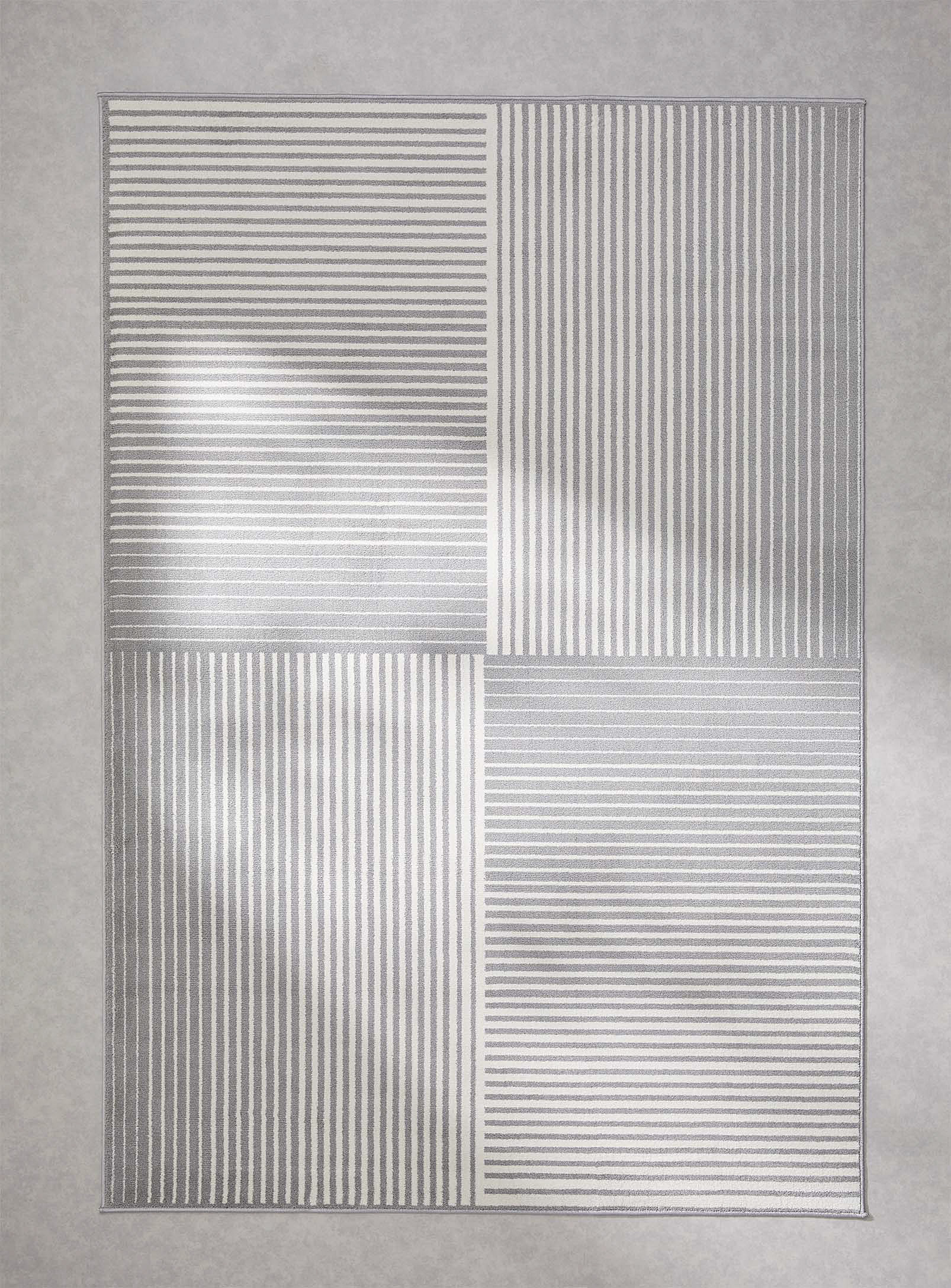 Simons Maison Bidirectional Stripes Rug See Available Sizes In Grey
