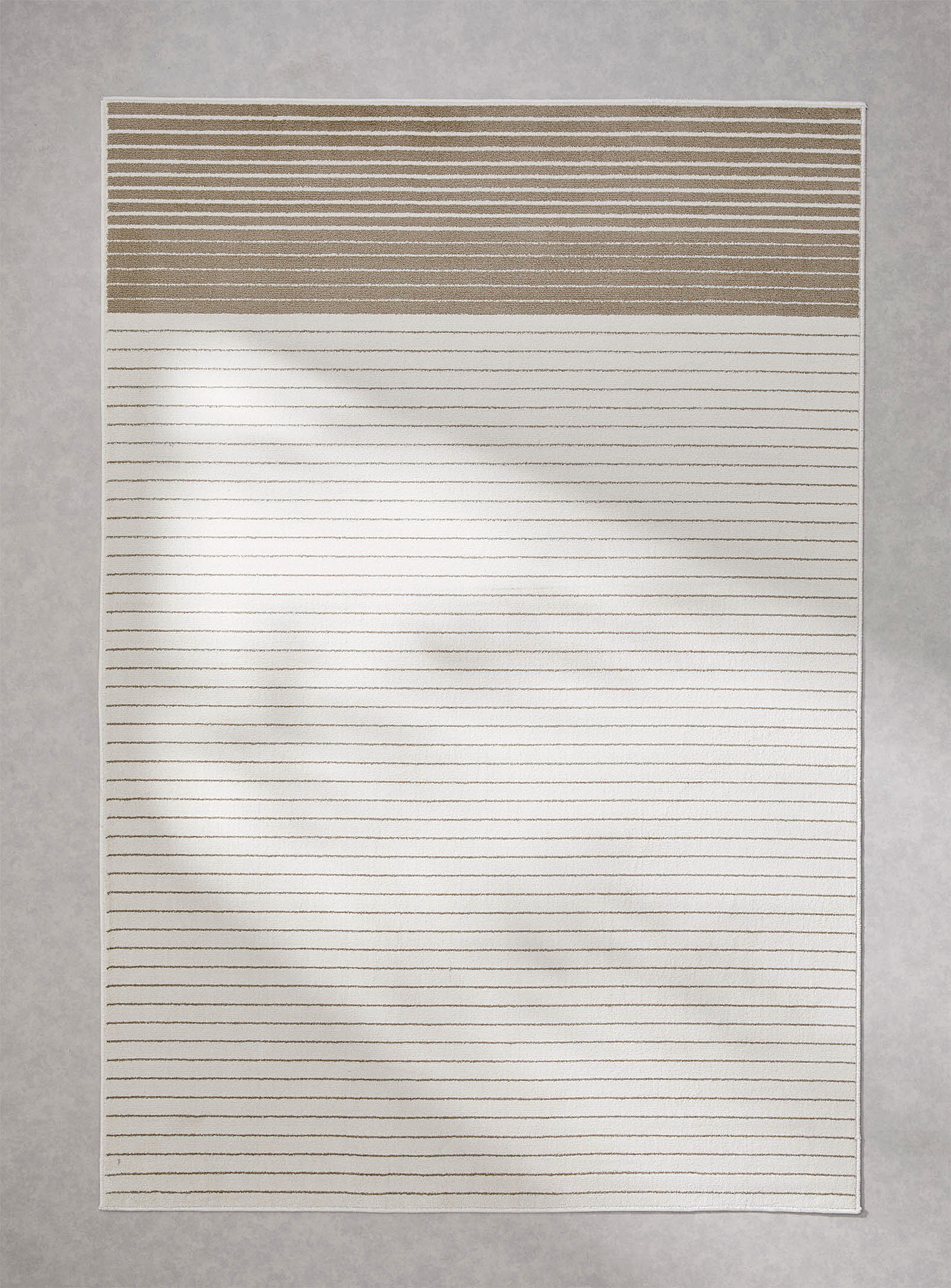 Simons Maison Minimalist Blocks Stripes Rug See Available Sizes In Ivory/cream Beige
