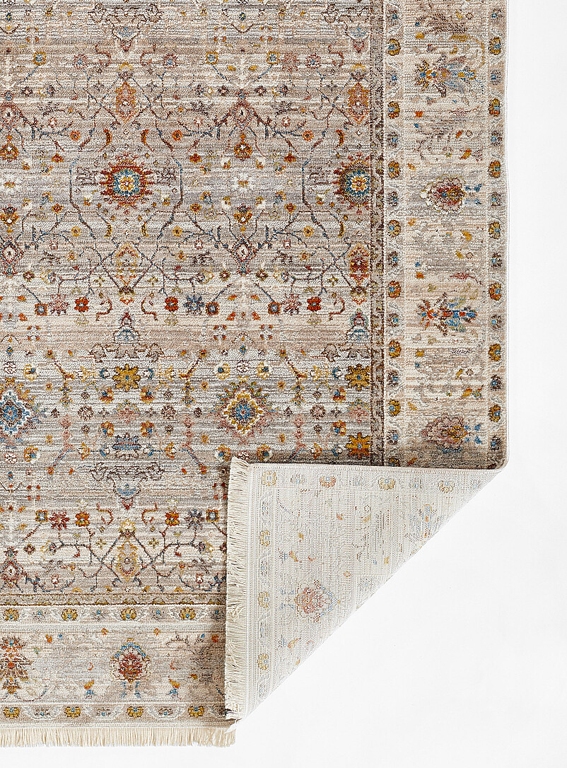 Zaina fine flowers grey rug 152 x 236 cm product image 2