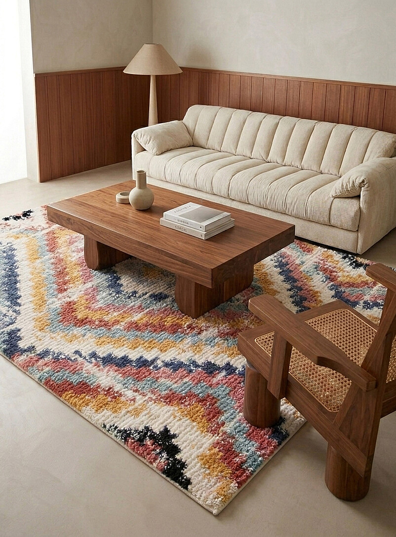 Multicolour diamonds rug See available sizes product image (primary)