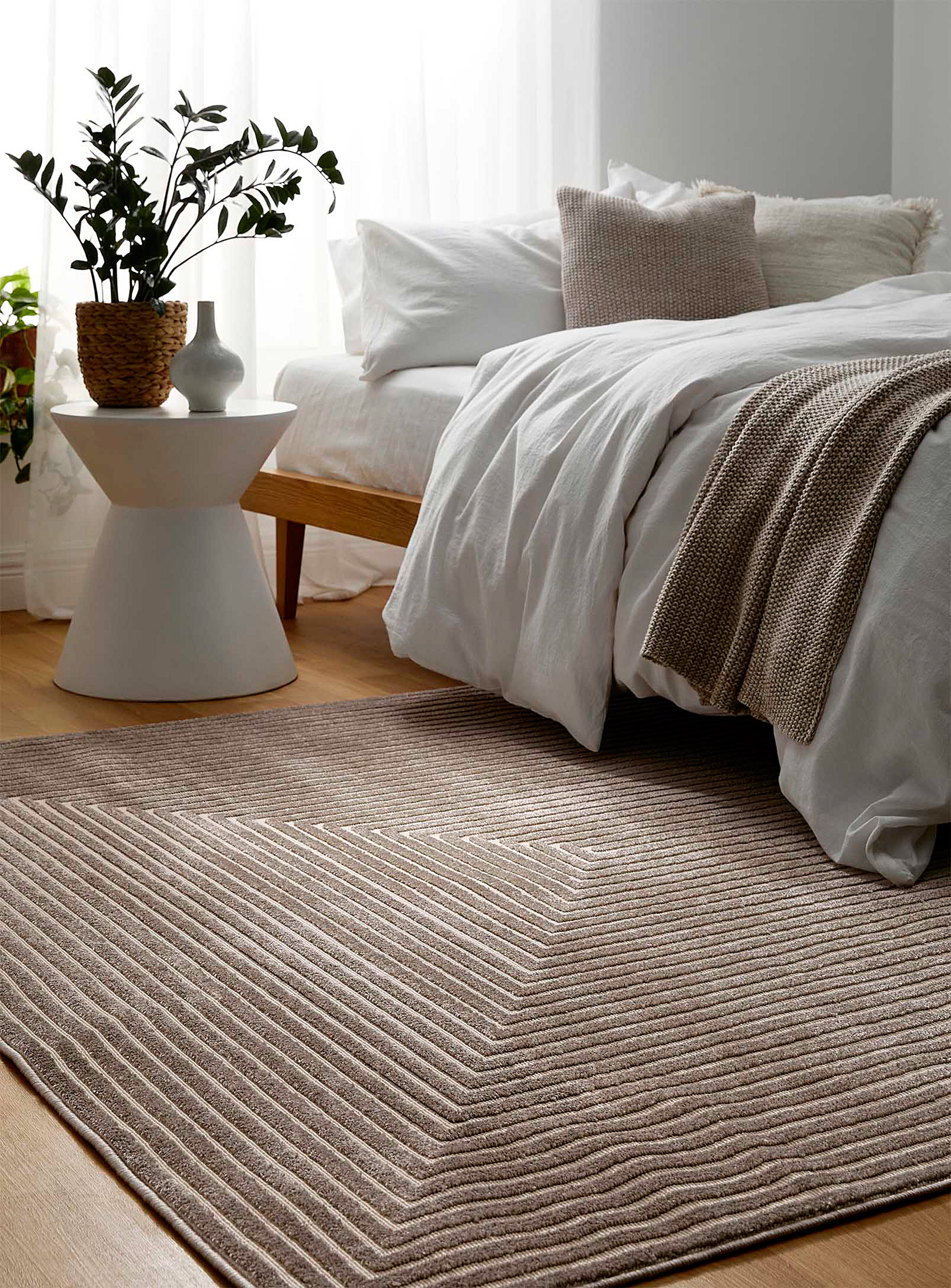 Simons Maison Optical Frame Rug See Available Sizes In Light Brown