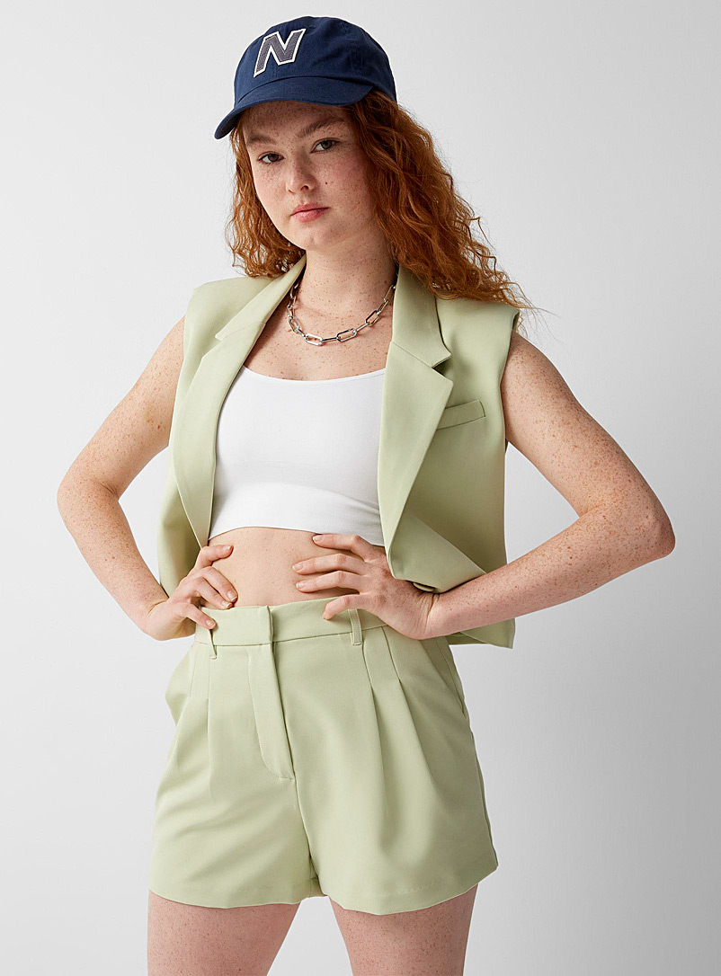 Short Habillé Zara Basic - Taille S (PS) Couleur Aqua - Occasion En Très Bon état - Pour Femme
