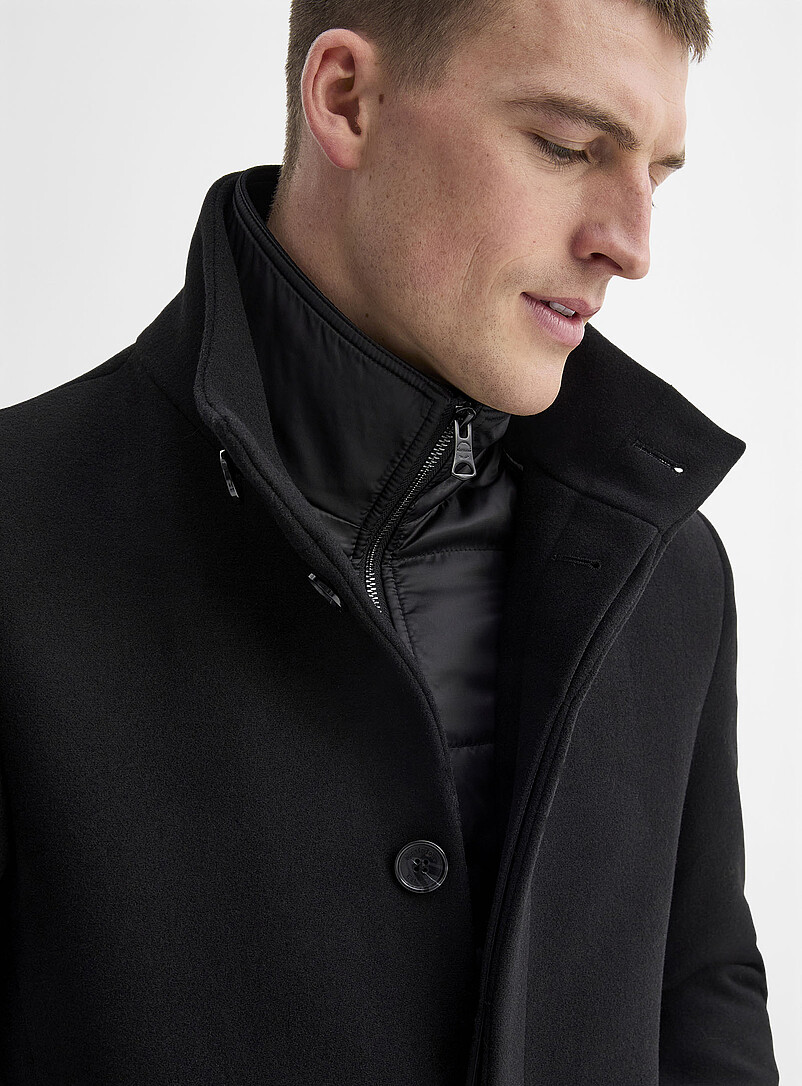 Harvey stand-collar coat | Matinique | Shop Men's Overcoats Online