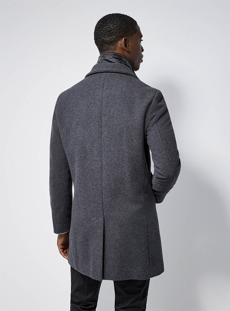 Harvey stand-collar coat | Matinique | Shop Men's Overcoats Online